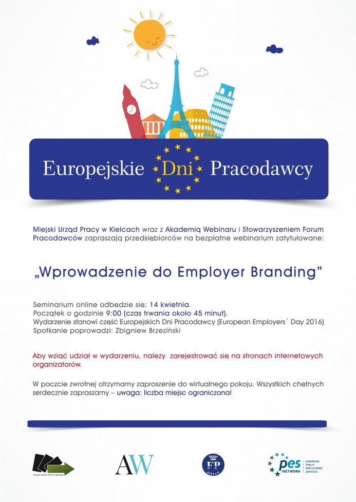 Plakat Europejskie Dni Pracodawcy 2016