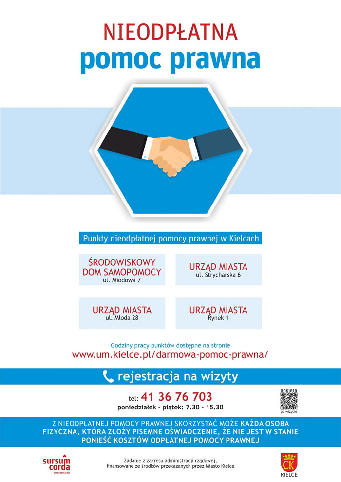Plakat - Bezpłatna Pomoc Prawna